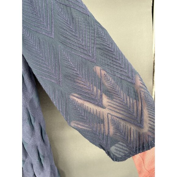 Holding Horses Anthropologie Womens Agusta Crochet Swing Tunic Dress L Navy Blue - Picture 6 of 13